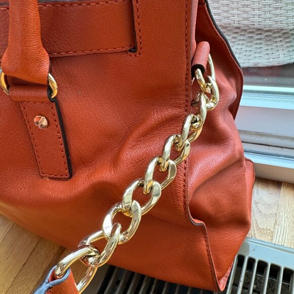 Michael Kors Large Hamilton Tote- Orange - Picture 3 of 8